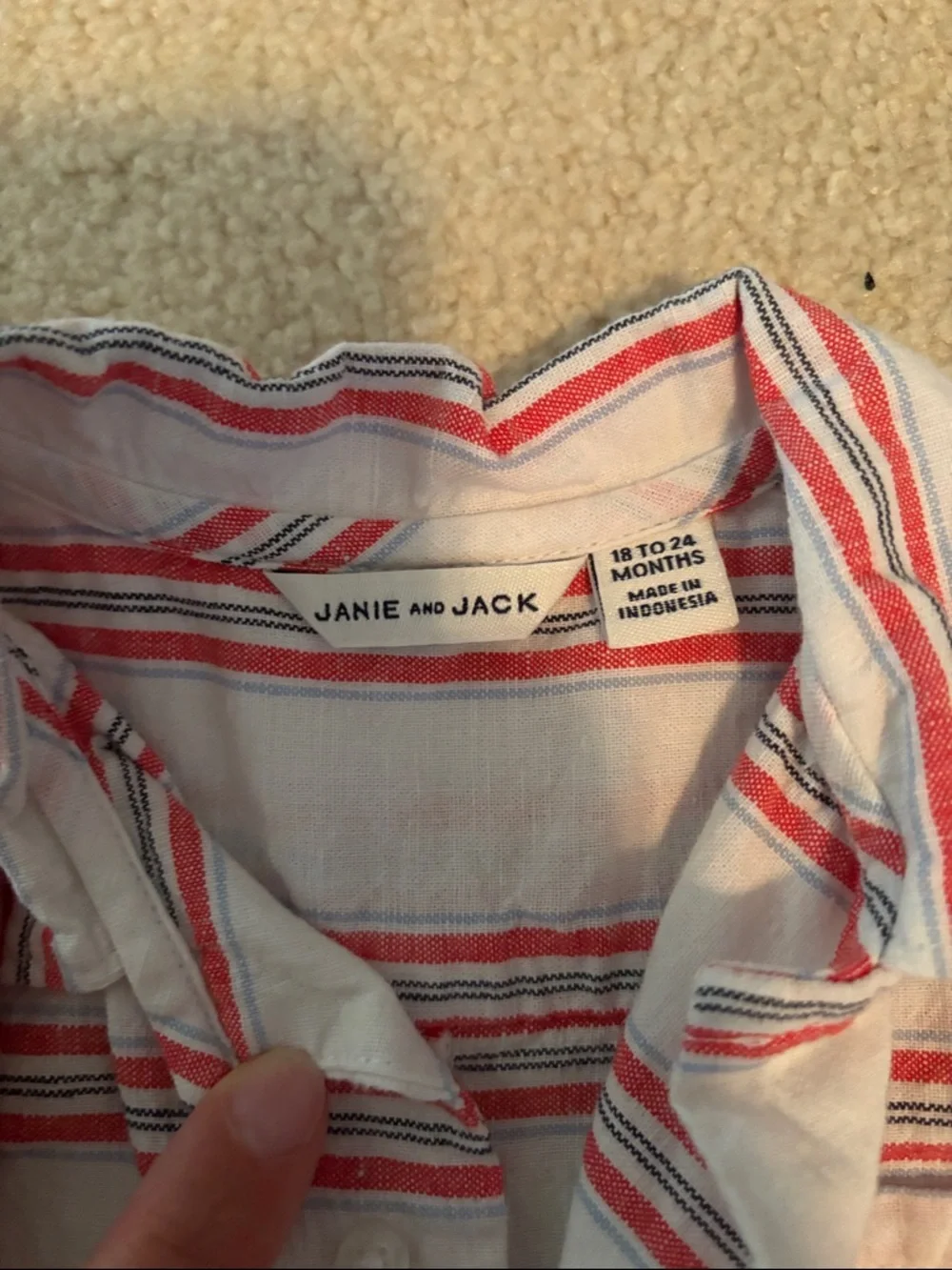 Janie and Jack lightweight romper
